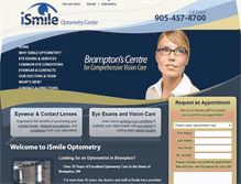 Tablet Screenshot of brampton-optometrist.ca